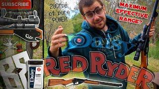 Daisy Red Ryder Maximum effective range? - Trying to hit cans from 10 to 25m with BB's (Adult sized)