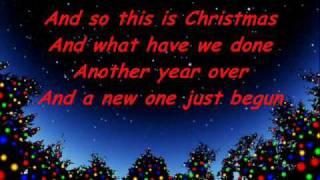 So This Is Christmas Lyrics((@))