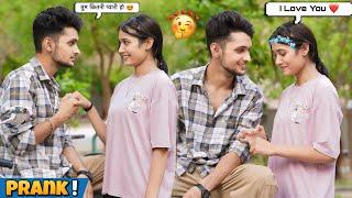 FLIRTING PRANK ON RUHI  || Ruhi ने बोला I Love You️ || Harshit PrankTv