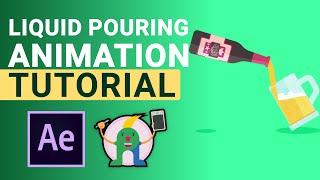 Liquid Pouring Animation in After Effects Tutorial