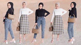 SHOPEE HAUL OUTFIT KOREA DAN TAS KEKINIAN AFFORDABLE BERKUALITAS | HIGHWAIST SKIRT