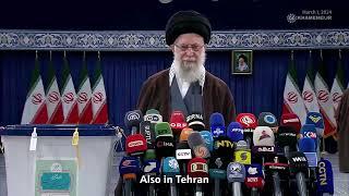  Imam Khamenei's words after casting his vote KHAMENEI.IR | X (Official) | X (Website) | Youtube