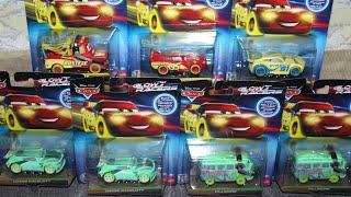 Mattel Disney Cars Glow Racers Case E Unboxing Chase Racelott (Vitoline Next-Gen) Fillmore McQueen