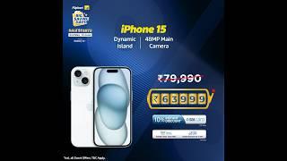 Crazy Deal on iPhone 15- Flipkart Big Saving Days