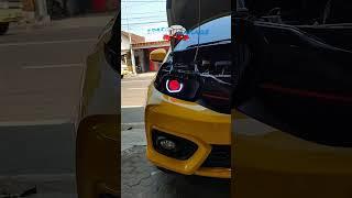 Upgrade penyinaran Honda Brio, instalasi projie biled 