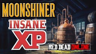 MOONSHINER INSANE XP MONEY METHOD!!!  RDR2 ONLINE RED DEAD ONLINE RED DEAD REDEMPTION 2