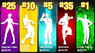 Top 50 Most Popular Fortnite Dances & Emotes | Chapter 1-5