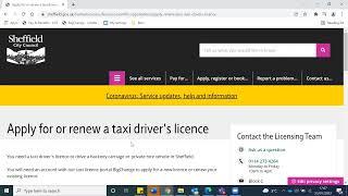 How to complete your Hackney Carriage / Private Hire Taxi Driver Renewal Application