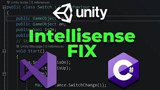 Unity Fix for Visual Studio Intellisense & Code Completion(Autocomplete)