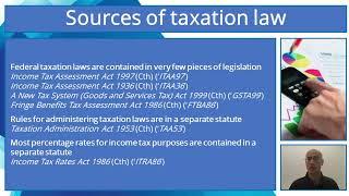 BX3112/LA4023/CO5120 Topic 1: Introduction to Australian Taxation Law