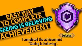 EASY WAY TO COMPLETE SEEING IS BELIEVING ACHIEVEMENT IN PUBG & BGMI