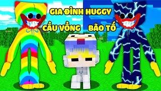 TÔ GÀ 1 NGÀY SỐNG CHUNG VỚI GIA ĐÌNH HUGGY WUGGY CẦU VỒNG VÀ HUGGY BÃO TỐ KHIẾN SINH TỐ BẤT NGỜ