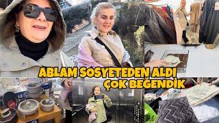 SOSYETEYİ GEZDİK  KORKMAZ TENCERE SETİ  ABLAMLA ANNEMDEN VLOG BİR TÜRLÜ SEÇEMEDİKKOLAY PASTA