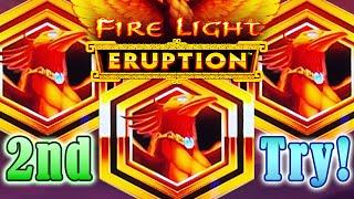 Fire Light Eruption Slot Live Play and 5 Bonuses! Can I Get Redemption on my 2nd Try?