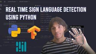 Real Time Sign Language Recognition using Python | Computer Vision #python