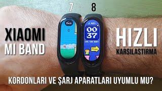 Mi Band 8 vs Mi Band 7 Hızlı Karşılaştırma.