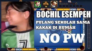 NO PW !!!! BOCHIL ESEMPEH PULANG SEKOLAH SAMA KAKAK DI RUMAH [ BILYARD GAME WIN ]