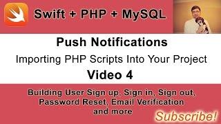 Your Own Push Notifications Server with PHP & MySQL - Video 4. Copying PHP Scripts