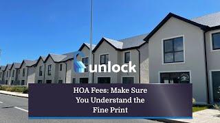 HOA Fees: Make Sure you Understand the Fine Print