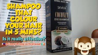 SEVICH COCONUT DYE SHAMPOO - WILL IT COLOUR YOUR HAIR IN  5 MINS EFFECTIVELY? • REVIEW  JnC CORNER