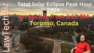 Total Solar Eclipse Peak Hour from Toronto 2024