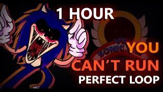 You Can't Run (1 HOUR) Perfect Loop | Vs Sonic.exe [V2 NEW UPDATE!] | Friday Night Funkin'