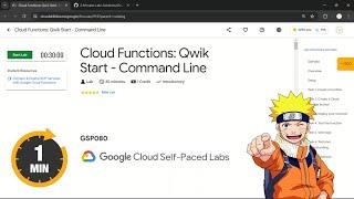 Cloud Functions: Qwik Start - Command Line | #qwiklabs | #GSP080