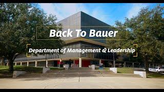 Back to Bauer: Department of Management & Leadership