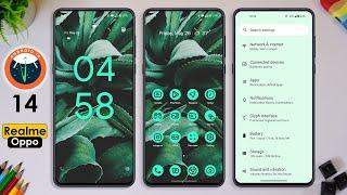 Android 14 theme for realme and OPPO devices