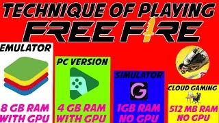 Different Technique Of Playing Free Fire In Pc | How to Play Free Fire in Pc With Different Method