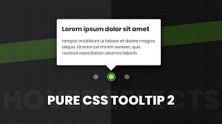 Pure CSS Tooltip | Html CSS Hover Effects