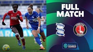 Full Match: Birmingham City v Charlton Athletic | Barclays Women's Championship