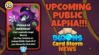 Bloons Card Storm Upcoming Public Alpha, Card Reveals, and Future Plans