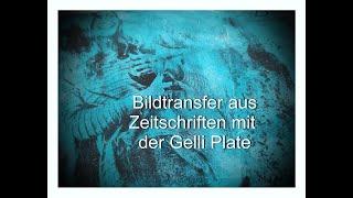 Transfertechnik / Bildtransfer Gelli Plate Bildtransfer,  wie "Fehldrucke" schöne Ergebnisse ergeben