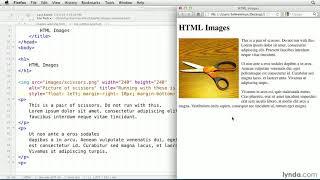 HTML Tutorial - Flowing text around an image