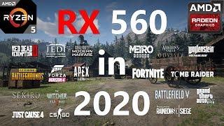 RX 560 Test in 25 Games in 2020