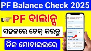 How to Check PF Balance In Odia |PF Balance Check Online in 2022 |Odisha