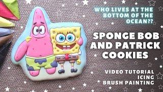 Who lives in a pineapple under the sea? SpongBob and Patrick cookies  Part 1. Video-tutorial