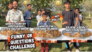 Full Video | Funny GK Question Challenge For Hot Veg Rolls  | Sahil Khan & Team | #gkchallenge