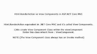 Html.RenderAction vs View components in asp.net core , boilerplate