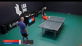TT Liga Pro Moscow : Pro Table Tennis footwork by Chernyavskiy !!!