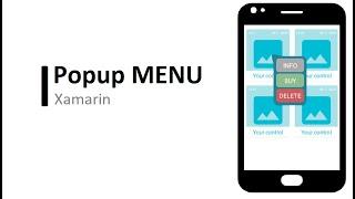 Xamarin - Popup menu from your app (dynamic display)