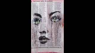 NEWSPAPER ART EASY FOR BEGINNERS