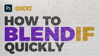 Blend If: How To Blend Logo Into Image | Photoshop Tutorial | Quick Mockup Tutorial (2022)