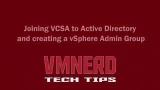 Joining VMWare VCSA 6.0 to Active Directory Domain