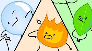 Bubble, Firey, and Leafy Animations