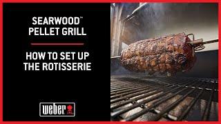 Searwood™ Pellet Grill: How to Set Up the Rotisserie