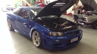 Nissan Skyline GTR R34 blow off. скайлайн гтр 34 блоуофф