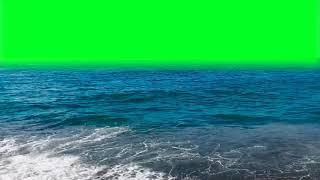 Best Green screen waves   croma key amazing waves beach   sea footage