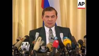 Russia - Alexander Lebed press conference